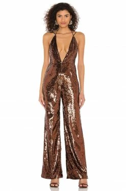 Best Sale 🎁 Camila Coelho Jumpsuits Camila Coelho Callie Jumpsuit In Chocolate ✨