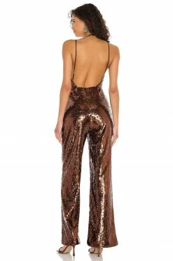 Best Sale 🎁 Camila Coelho Jumpsuits Camila Coelho Callie Jumpsuit In Chocolate ✨ -Camila Coelho Sales COEL WC11 V3