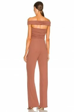 Outlet 🔔 Camila Coelho Jumpsuits Camila Coelho Teaghan Jumpsuit In Brick Mauve ✨ -Camila Coelho Sales COEL WC16 V3