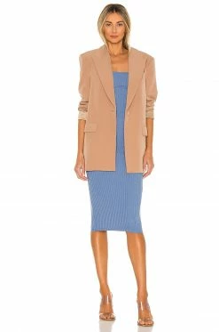 Discount ⌛ Camila Coelho 👗 Dresses Camila Coelho Claudia Midi 👗 Dress In Blue 😀 -Camila Coelho Sales COEL WD120 V4