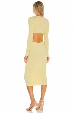 Cheapest 👍 Camila Coelho 👗 Dresses Camila Coelho Rosabella Midi 👗 Dress In Yellow 🔔 -Camila Coelho Sales COEL WD128 V3