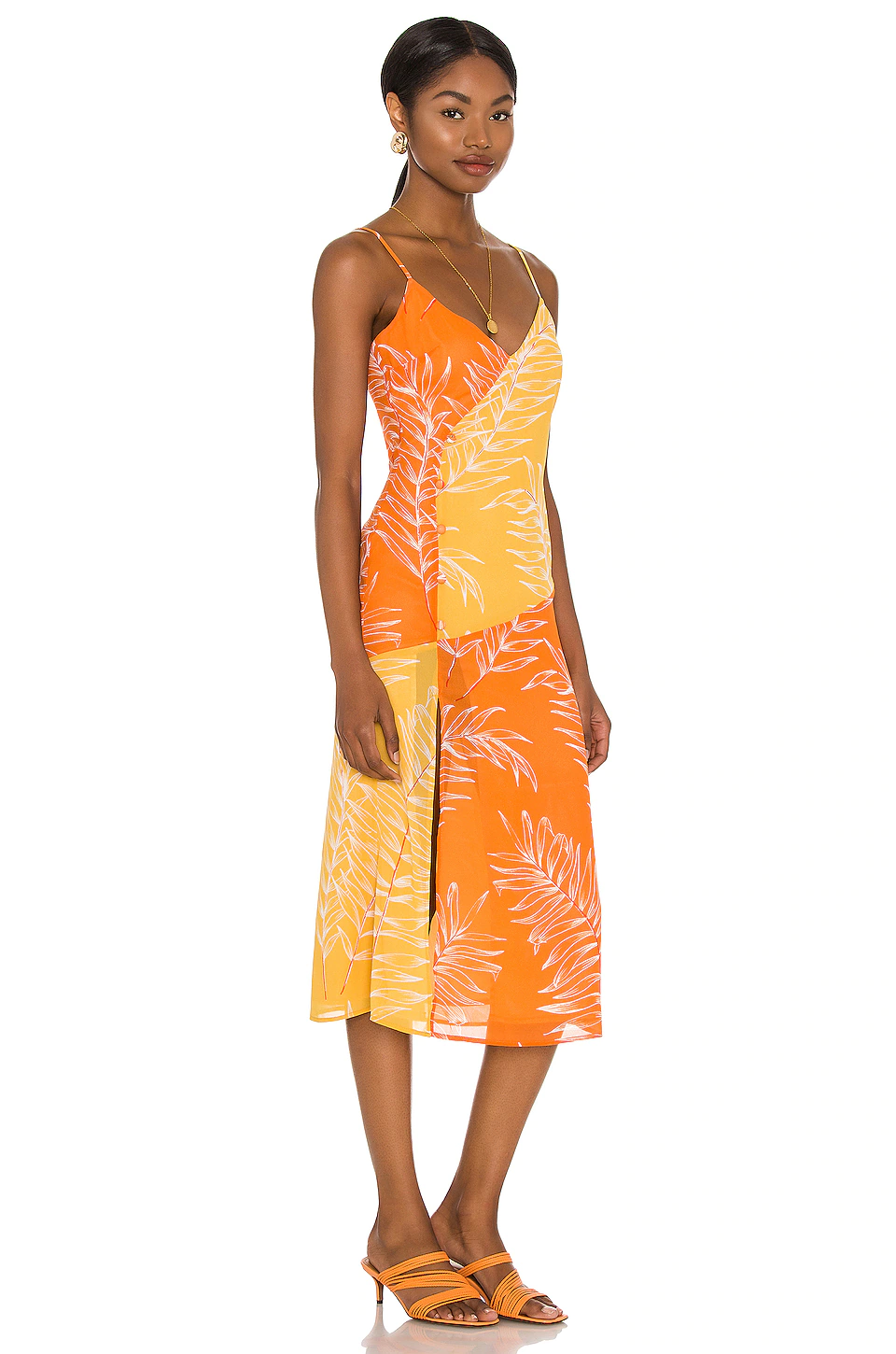 Cheapest ๐ Camila Coelho ๐ Dresses Camila Coelho Vivienne Midi ๐ Dress In Yellow & Orange ๐งจ 4 Cheapest ๐ Camila Coelho ๐ Dresses Camila Coelho Vivienne Midi ๐ Dress In Yellow & Orange ๐งจ - Image 2