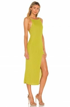 Buy 😍 Camila Coelho 👗 Dresses Camila Coelho Shelly Midi 👗 Dress In Yellow Green 🧨 -Camila Coelho Sales COEL WD152 V2