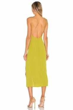 Buy 😍 Camila Coelho 👗 Dresses Camila Coelho Shelly Midi 👗 Dress In Yellow Green 🧨 -Camila Coelho Sales COEL WD152 V3