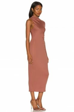 Best Sale ❤️ Camila Coelho 👗 Dresses Camila Coelho Nami Midi 👗 Dress In Brick Mauve 💯 -Camila Coelho Sales COEL WD175 V2