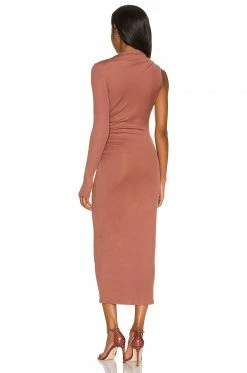 Best Sale ❤️ Camila Coelho 👗 Dresses Camila Coelho Nami Midi 👗 Dress In Brick Mauve 💯 -Camila Coelho Sales COEL WD175 V4