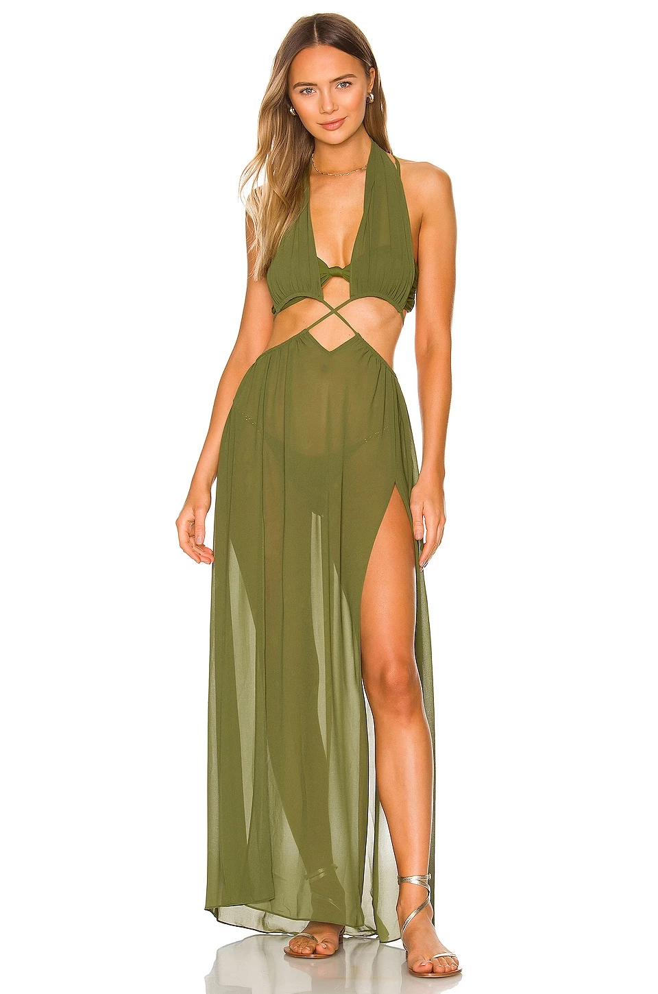 Outlet 🤩 Camila Coelho 👗 Dresses Camila Coelho Scarlet Maxi 👗 Dress In Sage Green ✔️ 4 Outlet 🤩 Camila Coelho 👗 Dresses Camila Coelho Scarlet Maxi 👗 Dress In Sage Green ✔️ - Image 2
