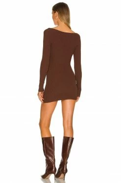 Flash Sale ✔️ Camila Coelho 👗 Dresses Camila Coelho Ciara Sweater 👗 Dress In Chocolate 💯 -Camila Coelho Sales COEL WD180 V3