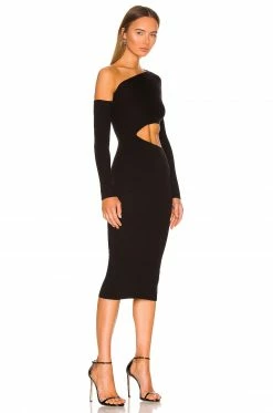 Best Sale 🥰 Camila Coelho 👗 Dresses Camila Coelho Nahla Knit 👗 Dress In Black 🔥 -Camila Coelho Sales COEL WD183 V2