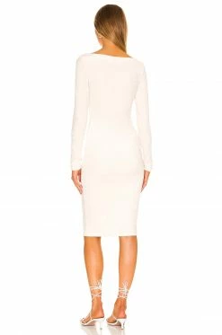 Cheapest 🤩 Camila Coelho 👗 Dresses Camila Coelho Solo Midi 👗 Dress In Off White 😍 -Camila Coelho Sales COEL WD191 V3
