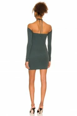 Best Sale 😍 Camila Coelho 👗 Dresses Camila Coelho Leah Mini 👗 Dress In Emerald Green 🛒 -Camila Coelho Sales COEL WD204 V3