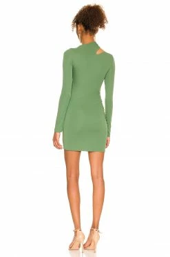 Promo 😉 Camila Coelho 👗 Dresses Camila Coelho Imani Mini 👗 Dress In Basil Green ⭐ -Camila Coelho Sales COEL WD214 V3