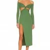 Best deal 🛒 Camila Coelho 👗 Dresses Camila Coelho Maeve Midi 👗 Dress In Basil Green ⭐