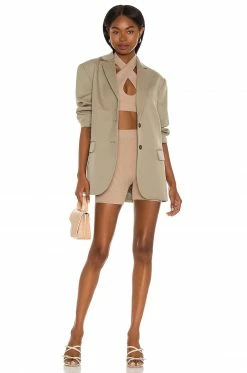 Discount 🤩 Camila Coelho Shorts Camila Coelho Alessia Short In Taupe 🎁 -Camila Coelho Sales COEL WF23 V4