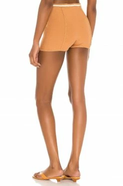 Best Pirce 😍 Camila Coelho Camila Coelho Claudine Crochet Shorts In Tan & White 👏 -Camila Coelho Sales COEL WF24 V3