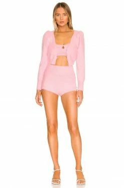 Deals 🔥 Camila Coelho Shorts Camila Coelho Genevieve Side Tie Short In Baby Pink 🤩 -Camila Coelho Sales COEL WF33 V4