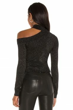 Best deal 👏 Camila Coelho Sweaters & Knits Camila Coelho Bexley Sweater In Black ⌛ -Camila Coelho Sales COEL WK26 V3