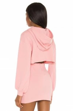 Buy 😀 Camila Coelho Sweaters & Knits Camila Coelho Laurell Crop Hoodie In Mauve 🎁 -Camila Coelho Sales COEL WK47 V3