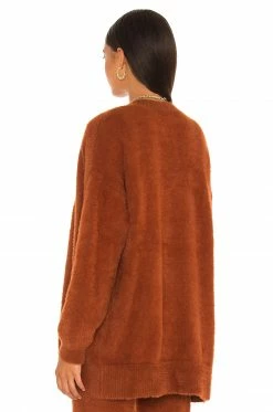 Flash Sale 👏 Camila Coelho Sweaters & Knits Camila Coelho Milani Cardi In Chocolate 🎁 -Camila Coelho Sales COEL WK49 V3