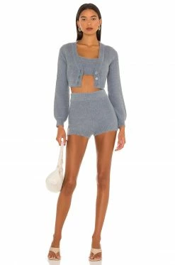 Coupon ❤️ Camila Coelho Sweaters & Knits Camila Coelho Toni Cardigan In Slate ⭐ -Camila Coelho Sales COEL WK50 V5