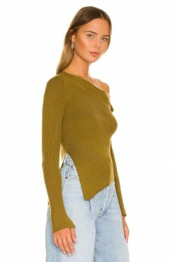 Cheap ✨ Camila Coelho Sweaters & Knits Camila Coelho Shauna Sweater In Olive Green ✨ -Camila Coelho Sales COEL WK53 V2