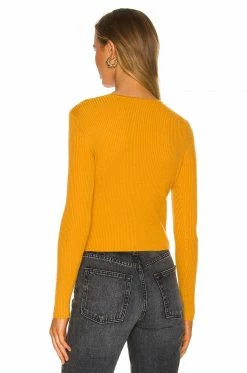 Wholesale 💯 Camila Coelho Sweaters & Knits Camila Coelho Patten Sweater In Clementine 🛒 -Camila Coelho Sales COEL WK55 V3