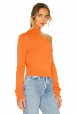 Best Pirce 👏 Camila Coelho Sweaters & Knits Camila Coelho Bexley Sweater In Tangerine ⭐ -Camila Coelho Sales COEL WK62 V2