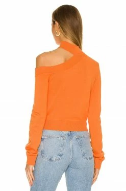 Best Pirce 👏 Camila Coelho Sweaters & Knits Camila Coelho Bexley Sweater In Tangerine ⭐ -Camila Coelho Sales COEL WK62 V3
