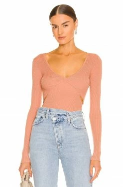 Cheapest 👏 Camila Coelho Sweaters & Knits Camila Coelho Tate Sweater In Nude 🎉