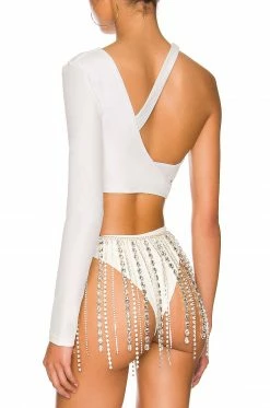 Discount ⭐ Camila Coelho 👗 Skirts Camila Coelho Penny 👗 Skirt In Silver 🧨 -Camila Coelho Sales COEL WL5 V3