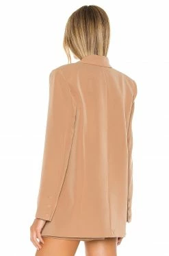 Cheap ✔️ Camila Coelho Jackets & 🧥 Coats Camila Coelho Morena Blazer In Nude Toffee 🎁 -Camila Coelho Sales COEL WO17 V4