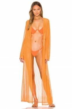 Flash Sale 🌟 Camila Coelho Jackets & 🧥 Coats Camila Coelho Nikki Robe In Rustic Orange ✔️