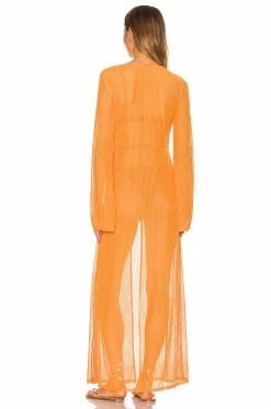 Flash Sale 🌟 Camila Coelho Jackets & 🧥 Coats Camila Coelho Nikki Robe In Rustic Orange ✔️ -Camila Coelho Sales COEL WO26 V4