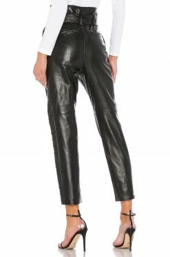 Best reviews of 🤩 Camila Coelho Pants Camila Coelho Cady Leather Pant In Black 🔥 -Camila Coelho Sales COEL WP15 V4