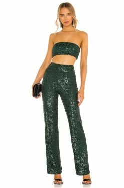 Outlet 🎁 Camila Coelho Pants Camila Coelho Calvin Pant In Green 🤩 -Camila Coelho Sales COEL WP34 V4