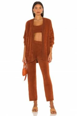 Cheapest 🎁 Camila Coelho Pants Camila Coelho Alondra Pant In Chocolate ❤️ -Camila Coelho Sales COEL WP49 V4