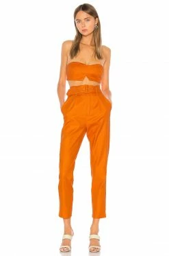 Wholesale 💯 Camila Coelho Pants Camila Coelho Quinn Trouser In Desert Orange 😀 9 Wholesale 💯 Camila Coelho Pants Camila Coelho Quinn Trouser In Desert Orange 😀 -Camila Coelho Sales COEL WP4 V4