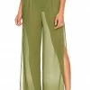 Promo 🧨 Camila Coelho Camila Coelho Nana Pants In Sage Green 🛒 -Camila Coelho Sales COEL WP51 V1
