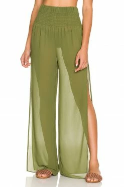 Promo 🧨 Camila Coelho Camila Coelho Nana Pants In Sage Green 🛒