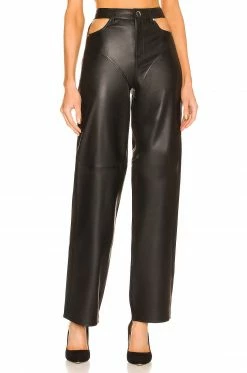 Cheap ❤️ Camila Coelho Pants Camila Coelho Jess Leather Pant In Black ⌛