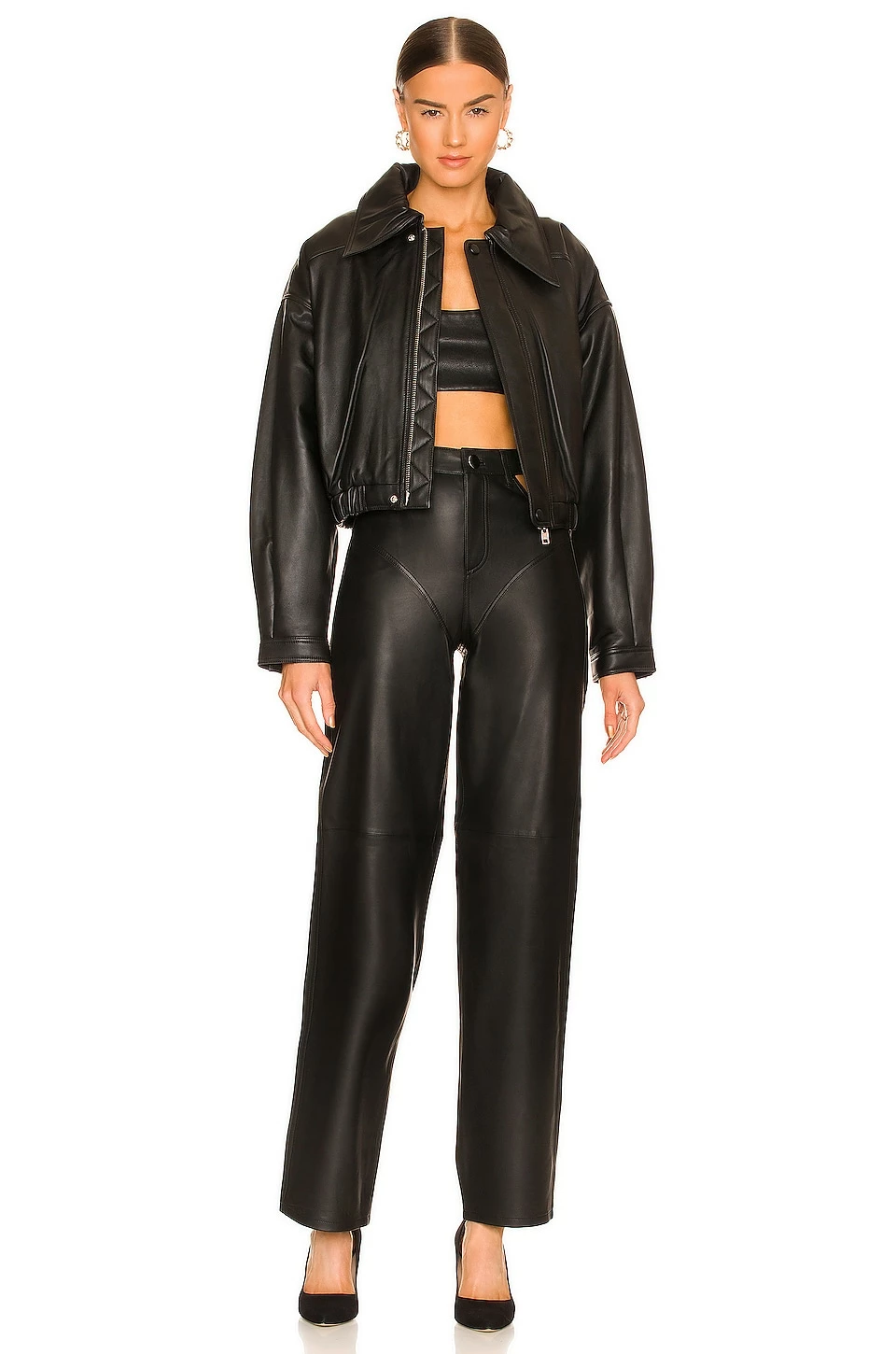 Cheap ❤️ Camila Coelho Pants Camila Coelho Jess Leather Pant In Black ⌛ 6 Cheap ❤️ Camila Coelho Pants Camila Coelho Jess Leather Pant In Black ⌛ - Image 4
