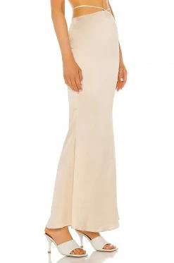 Flash Sale 😉 Camila Coelho 👗 Skirts Camila Coelho Jaida Maxi 👗 Skirt In Vanilla ⌛ -Camila Coelho Sales COEL WQ39 V2