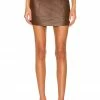 Deals 👏 Camila Coelho Camila Coelho Jas Leather Mini 👗 Skirt In Brown 🥰