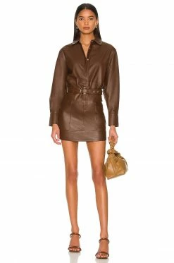 Deals 👏 Camila Coelho Camila Coelho Jas Leather Mini 👗 Skirt In Brown 🥰 7 Deals 👏 Camila Coelho Camila Coelho Jas Leather Mini 👗 Skirt In Brown 🥰 -Camila Coelho Sales COEL WQ96 V4