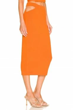 Brand new 🔔 Camila Coelho 👗 Skirts Camila Coelho Dominic 👗 Skirt In Orange ❤️ -Camila Coelho Sales COEL WQ97 V2