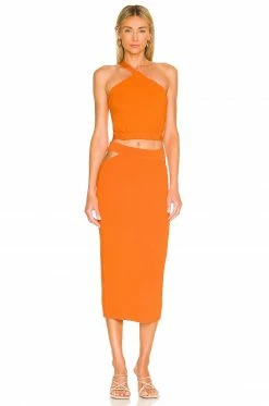 Brand new 🔔 Camila Coelho 👗 Skirts Camila Coelho Dominic 👗 Skirt In Orange ❤️ -Camila Coelho Sales COEL WQ97 V4