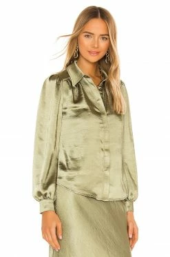 Brand new 🌟 Camila Coelho Tops Camila Coelho Beckett Top In Sage ✨ -Camila Coelho Sales COEL WS101 V2