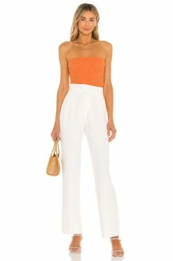 Discount 🔥 Camila Coelho Tops Camila Coelho Hazel Tube Top In Sienna Sunset ⌛ -Camila Coelho Sales COEL WS118 V4