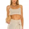 Deals 🧨 Camila Coelho Tops Camila Coelho Mimmi Cropped Tank In Toffee ⌛