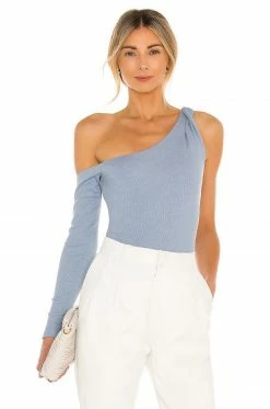 Best Pirce 😍 Camila Coelho Tops Camila Coelho Dawn Bodysuit In Baby Blue 🎁